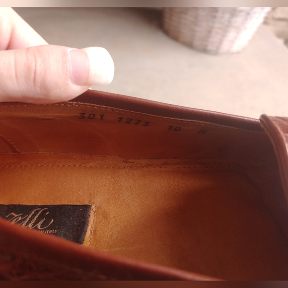Zelli Palm Beach Genuine Crocodile Cognac Loafer